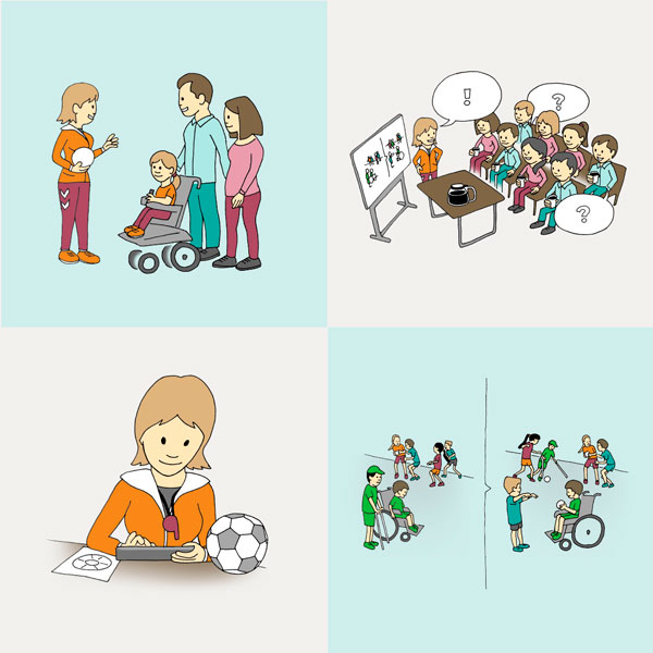 Illustrationer til Dansk Skoleidræt
