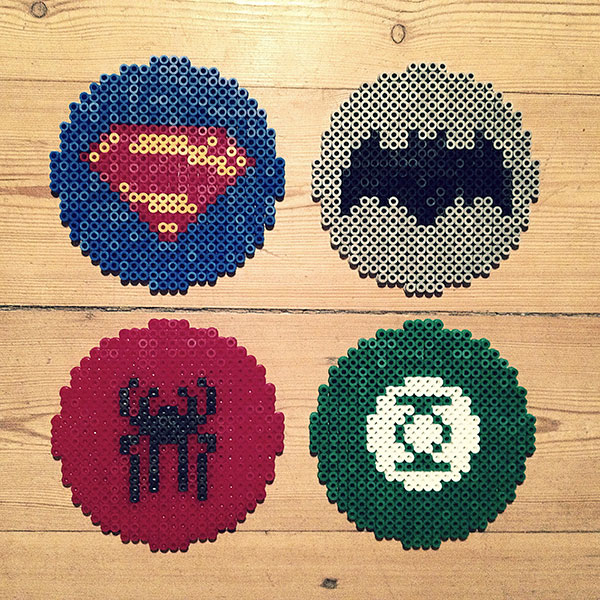 JaxBeads JaxBeads perlemotiv af superheltelogoer