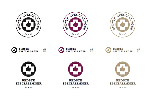 Bedste Speciallæger logo varianter