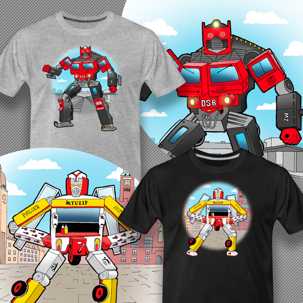 Lokale transformers T-shirts