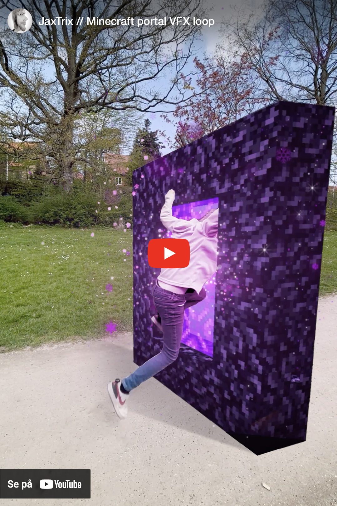Minecraft Portal VFX loop video